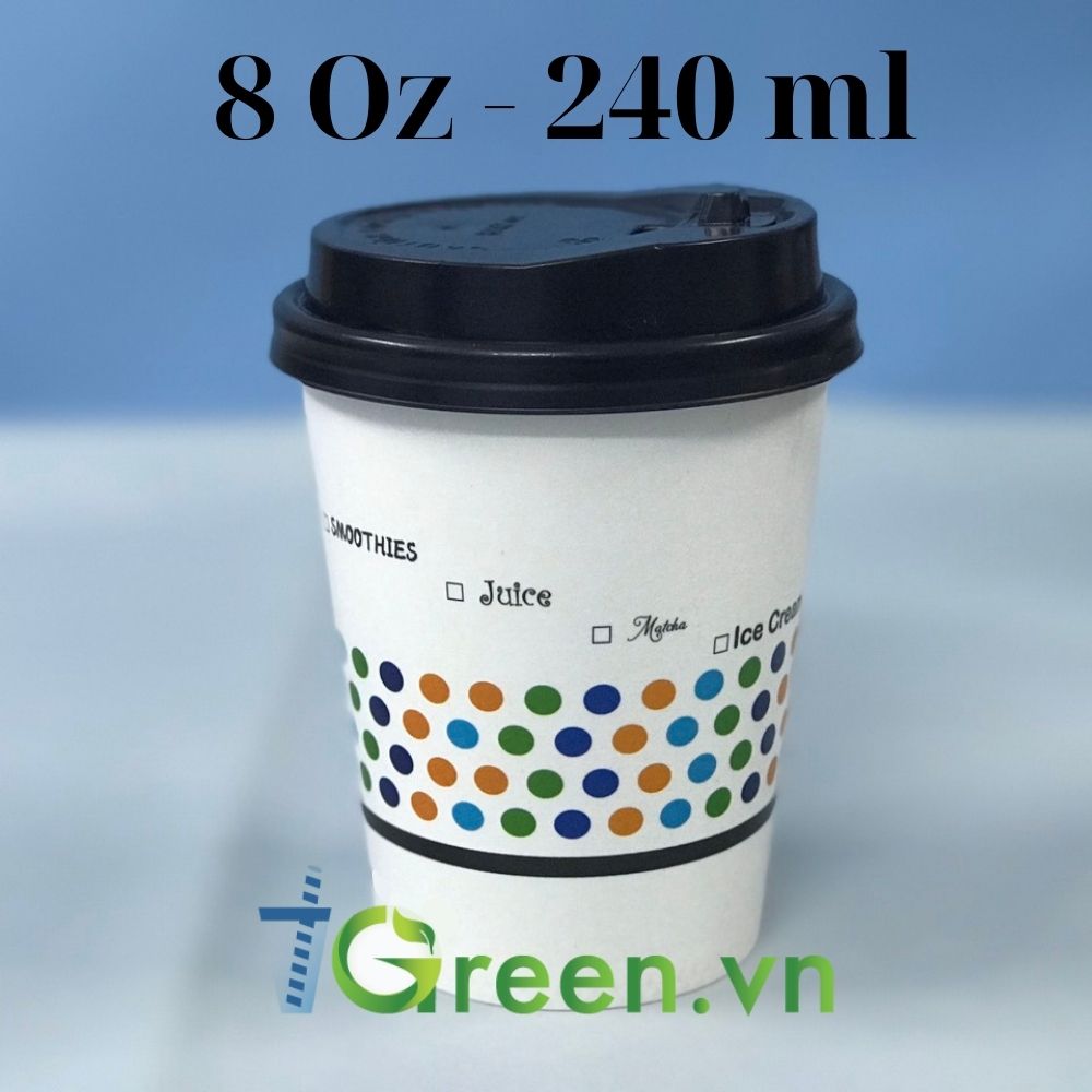 Ly giấy có nắp giữ an toàn cho thức uống