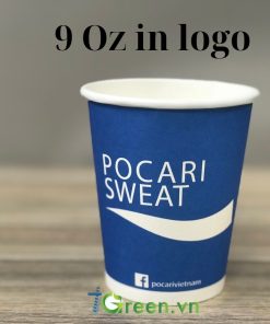 Ly giấy 9 Oz in logo