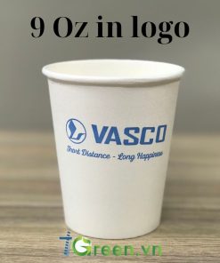 Ly giấy 9 Oz in logo