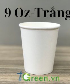 Ly giấy 9 Oz-Trắng