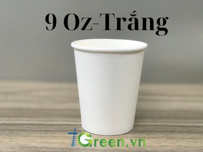 Ly giấy trắng size 9OZ
