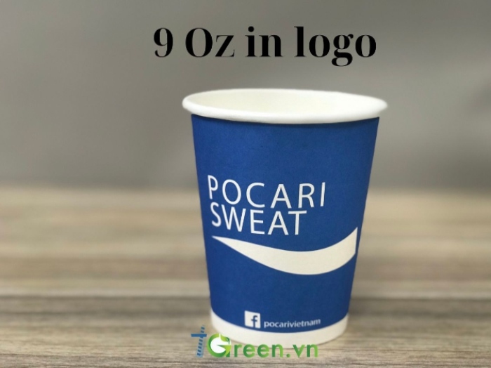 Mẫu ly giấy đựng kem màu trắng có in logo thương hiệu