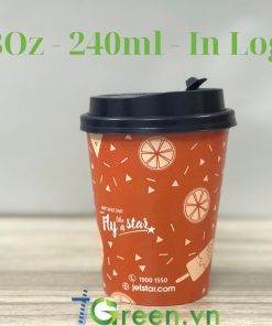 Mẫu ly giấy 8Oz - 240ml - In Logo