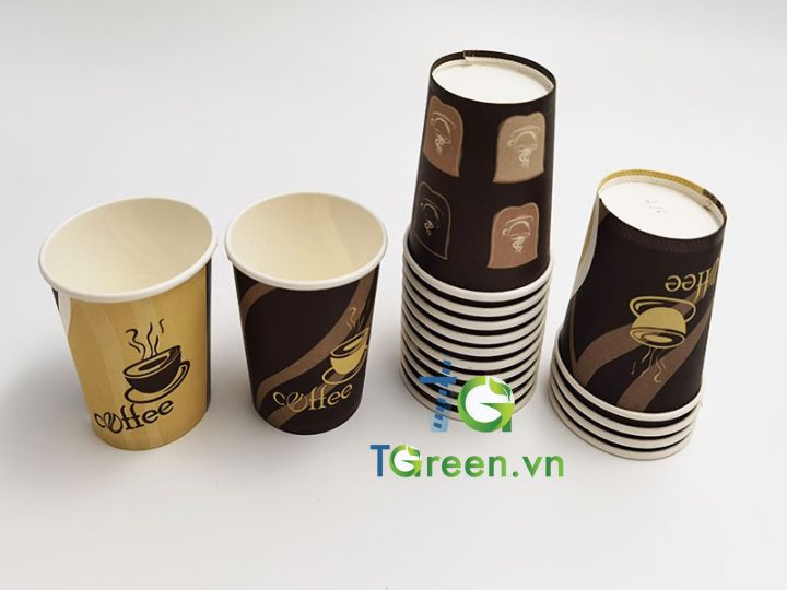 Cốc giấy cafe màu đen