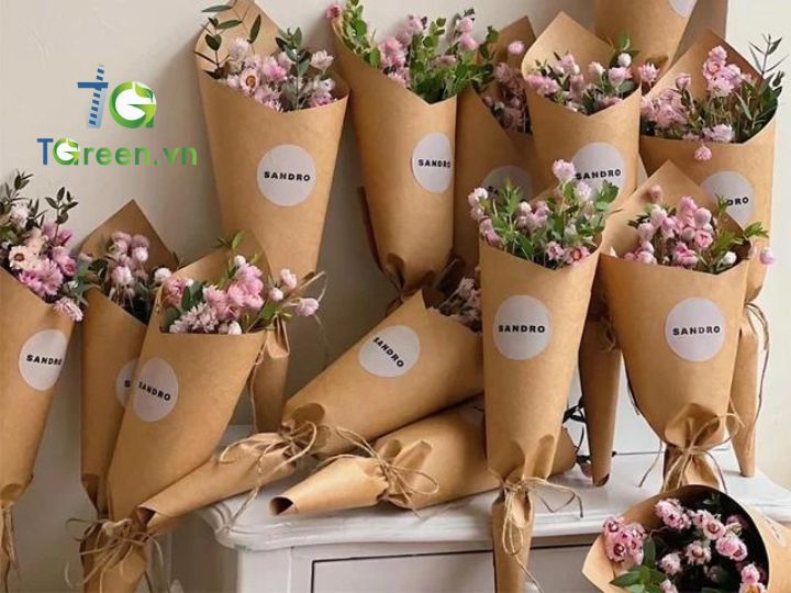 Giấy kraft gói hoa
