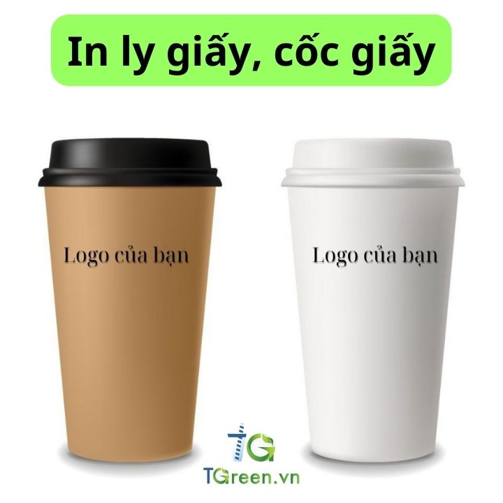 Mẫu ly giấy in logo thương hiệu 