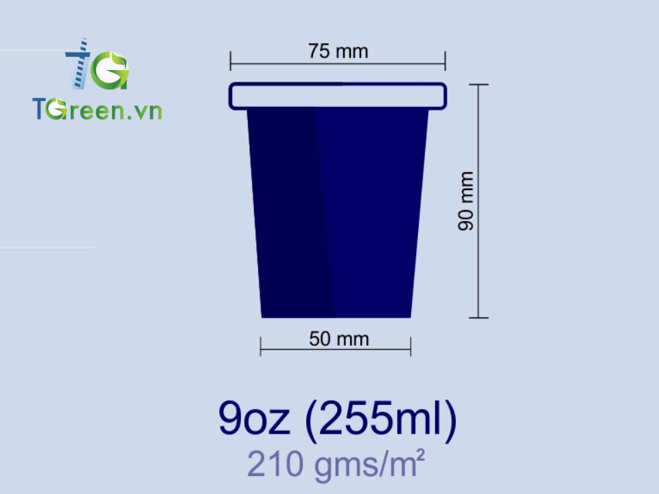 kích thước ly giấy 9oz kích thước ly giấy 9oz
