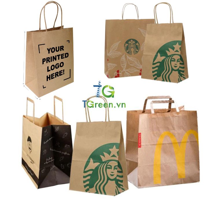 Mẫu túi giấy kraft in logo