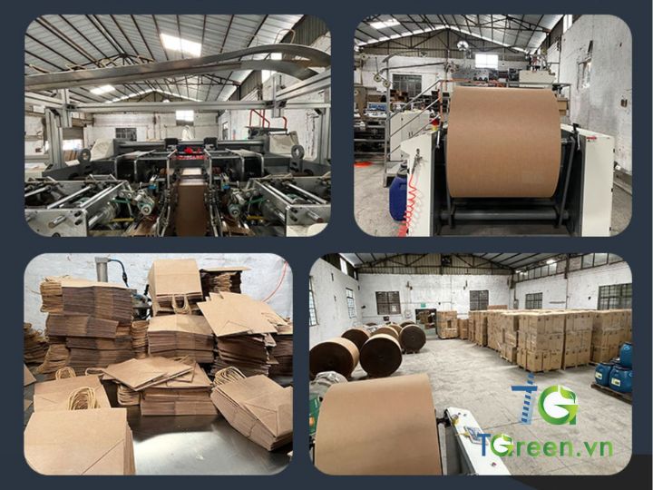 Giấy kraft nâu được sản xuất bằng bột gỗ tự nhiên 