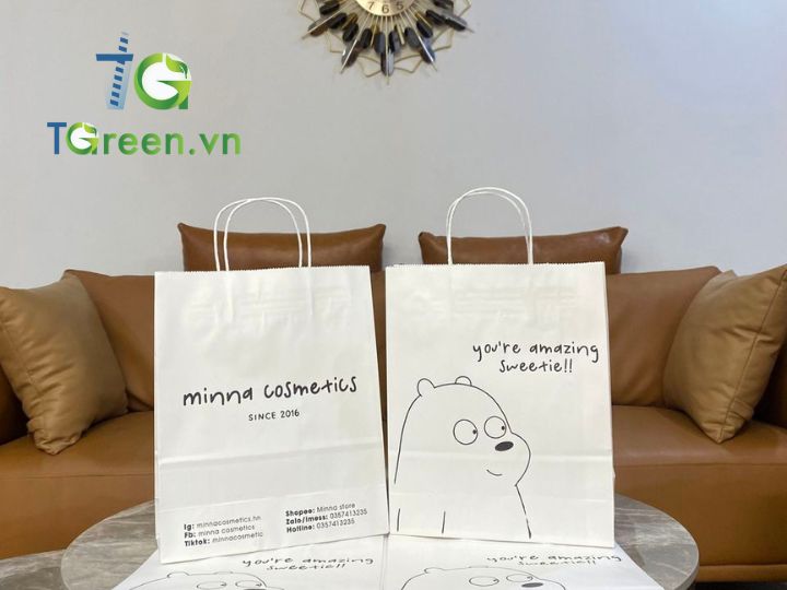 Túi giấy in logo shop spa
