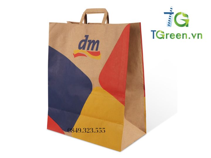 Túi giấy kraft in logo tăng nhận diện thương hiệu