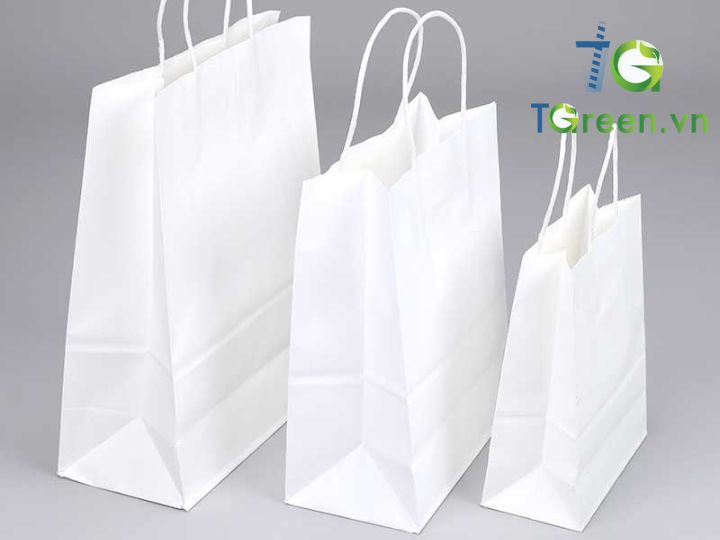 túi giấy kraft trắng