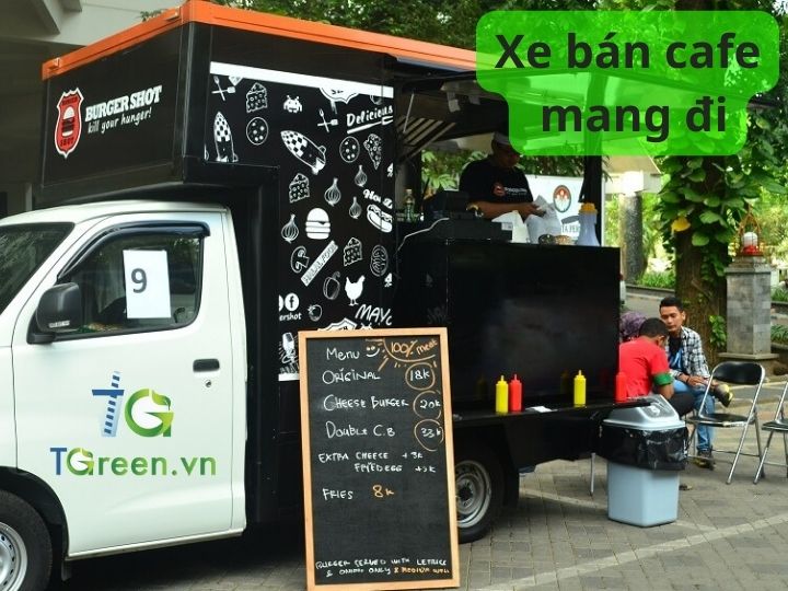 Xe bán cafe mang đi take away