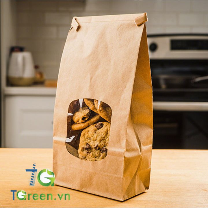 Bao bì túi giấy Kraft nâu