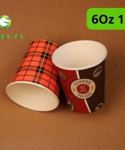 Cốc giấy 180ml 6Oz in logo
