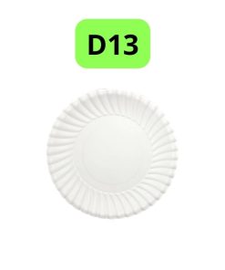 Đĩa giấy trắng tròn D13