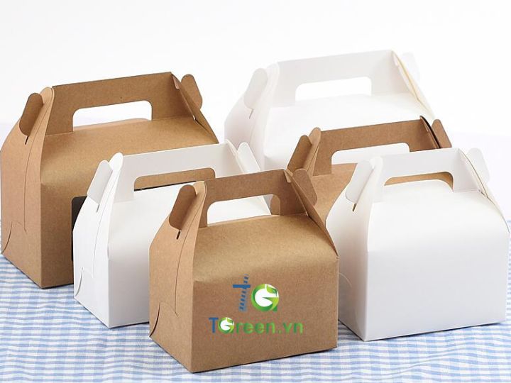 Hộp giấy kraft trắng Hộp giấy kraft trắng