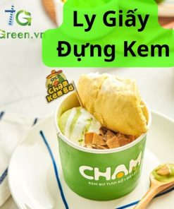 Ly giấy đựng kem