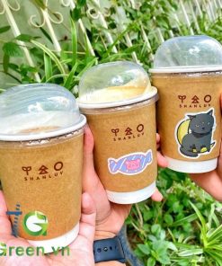 Ly giấy Kraft đựng cafe