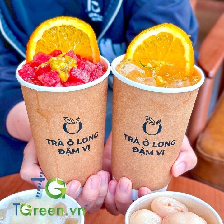 Ly giấy Kraft đựng trà Ly giấy Kraft đựng trà sữa