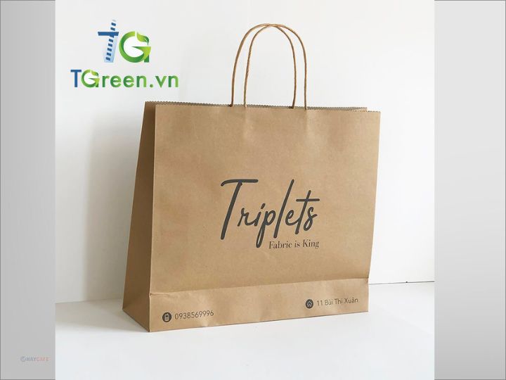 Mẫu túi giấy đựng quần áo thời trang
