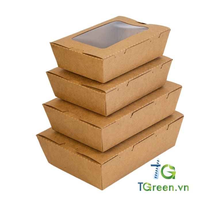 Hộp giấy kraft 700ml Hộp giấy kraft 700ml